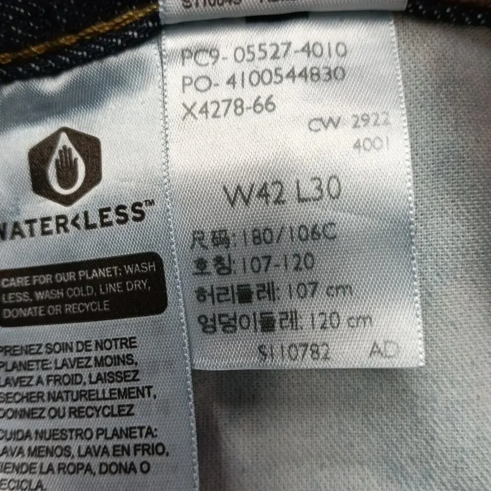 Levi's 527 Slim Bootcut Jeans Men's Size 42x30‎ Blue Dark Wash Cotton